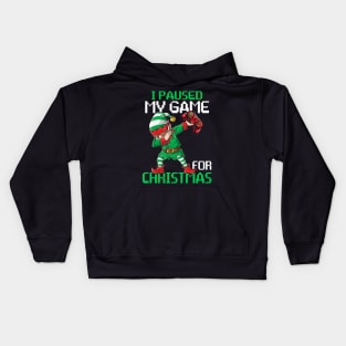 I Paused My Game For Christmas Funny Gamer Video Game Love Kids Hoodie